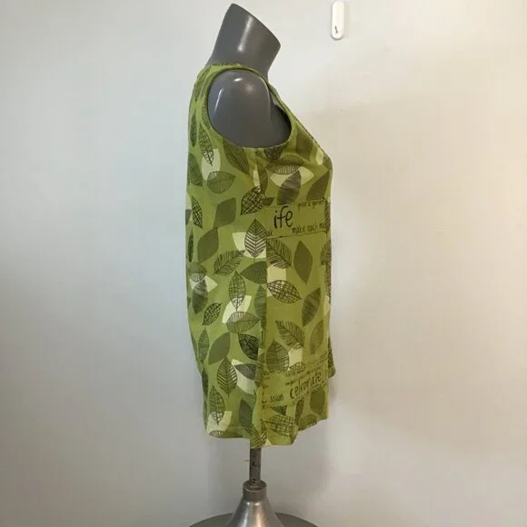 Leopards & Roses Hand-Crafted Tank Top Size S - Picture 3 of 10